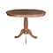 International Concepts Round 36 in Round Extension Dining Table with 4 Chairs, Distressed Oak, 36 in W, 48 in L, 29.3 in H K42-36RXT-C10-4 - alternate 3